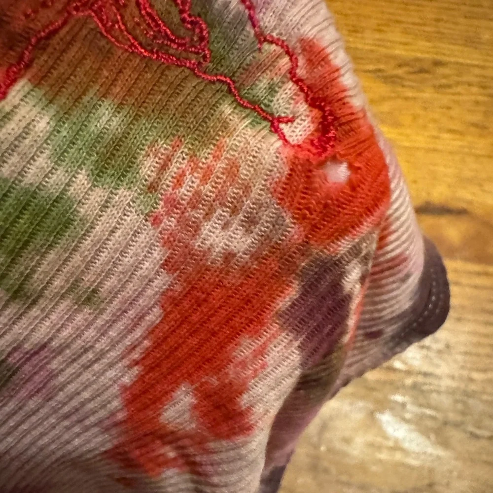 Tie-Dye Ribbed Tank Top - Multicolor - Picture 4 of 8